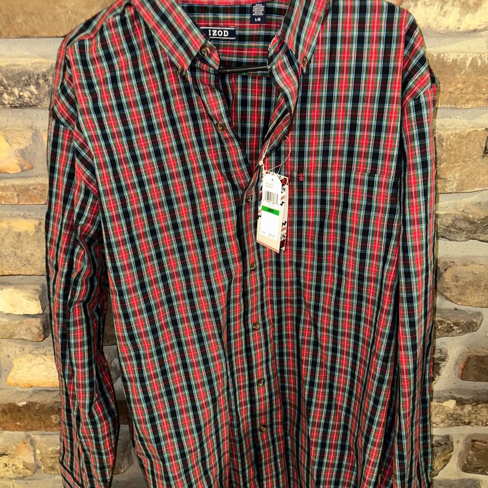 Izod long sleeve collared shirt
